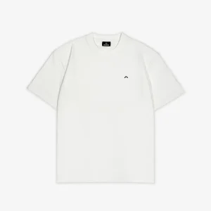 Weißes T-Shirt mit kleinem Logo